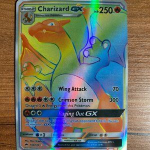 Pokémon Card Charizard GX 150/147 Holo Secret Rare Rainbow